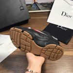 Dior B22 Sneaker in black technical knit black with red