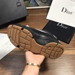 Dior B22 Sneaker in black technical knit and black and white calfskin