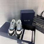 Dior B22 Sneaker in black technical knit Blue