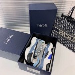 Dior B22 Sneaker in black technical knit Blue