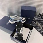 Dior B22 Sneaker in black technical knit Blue