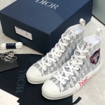 Dior B23 High Top Logo Oblique Bull Sneaker