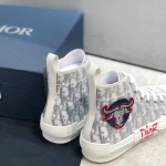 Dior B23 High Top Logo Oblique Bull Sneaker