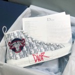 Dior B23 High Top Logo Oblique Bull Sneaker