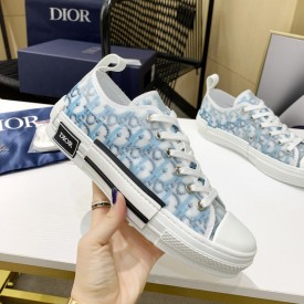 Dior B23 Low Top Sneaker Blue Dior Oblique Pixel Canvas