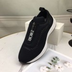 Dior B25 Low Top Sneakers in Black Keni & Neoprene