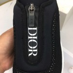 Dior B25 Low Top Sneakers in Black Keni & Neoprene