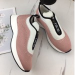 Dior B25 Low Top Sneakers in Pink Keni & Neoprene