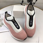 Dior B25 Low Top Sneakers in Pink Keni & Neoprene