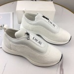 Dior B25 Low Top Sneakers in White Keni & Neoprene