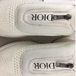 Dior B25 Low Top Sneakers in White Keni & Neoprene