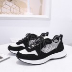 B25 Dior Oblique Runner Sneaker in Black Suede