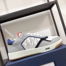 Dior B27 Low Top Dior Oblique Sneaker Grey / Blue