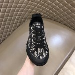 Dior B28 High Top Sneaker Black and Beige Dior Oblique Jacquard and Rubber