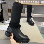 Dior D-Major Boot Black Technical Fabric and Calfskin