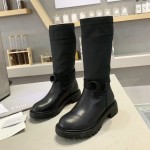 Dior D-Major Boot Black Technical Fabric and Calfskin