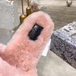 Dior Fur Women Slides Pink