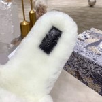 Dior Fur Women Slides White