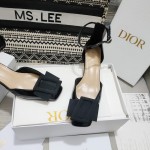 Dior Idylle Ballet Pump Black Patent Calfskin and Grosgrain