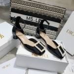 Dior Idylle Ballet Pump Black Patent Calfskin with Pearl