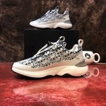 Dior Oblique B24 Sneaker with Cannage Motif White