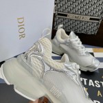 Dior Vibe Sneaker White Mesh and SIlver-Tone Leather