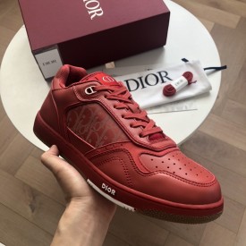 Dior World Tour B27 Low Top Sneaker Red