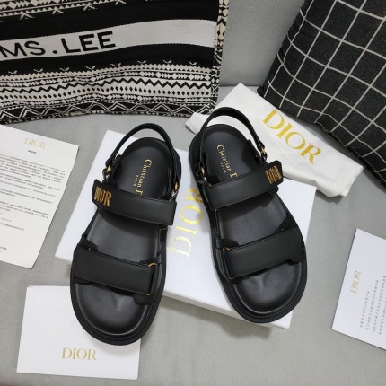 Dior DiorAct Sandal Black Lambskin