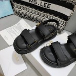 Dior DiorAct Sandal Black Lambskin