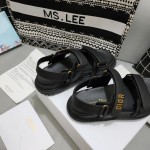 Dior DiorAct Sandal Black Lambskin