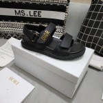 Dior DiorAct Sandal Black Lambskin