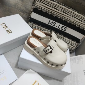 Dior Diorquake Clog White Calfskin