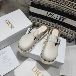 Dior Diorquake Clog White Calfskin