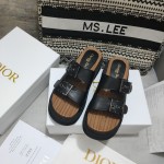 Dior Strap Sandal Black Calfskin