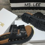 Dior Strap Sandal Black Calfskin