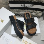 Dior Strap Sandal Black Calfskin