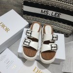 Dior Strap Sandal White Calfskin