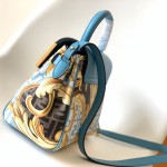 Fendace La Medusa Medium Handbag Blue