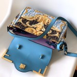 Fendace La Medusa Medium Handbag Blue