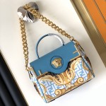 Fendace La Medusa Medium Handbag Blue