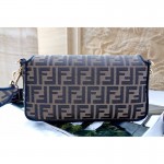 Fendi Baguette Brown FF Fabric Bag