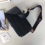 Fendi Belt Bag Bugs Black Leather / Gold 