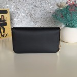 Fendi Wallet on Chain with Pouches Black Leather