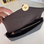 Fendi Wallet on Chain with Pouches Black Leather