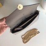 Fendi Wallet on Chain with Pouches Grey Leather