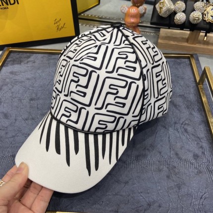 Fendi California Sky White Lycra Baseball Hat