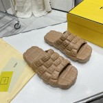 Fendi Cloud Slides Beige rubber slides