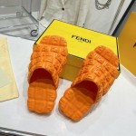 Fendi Cloud Slides Orange rubber slides