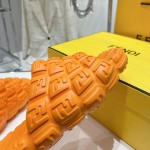 Fendi Cloud Slides Orange rubber slides