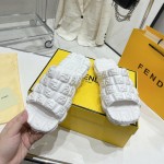 Fendi Cloud Slides White rubber slides